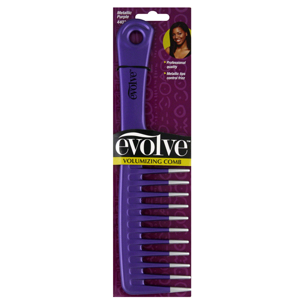 slide 1 of 1, Firstline Evolve Volumizing Comb, Metallic Purple, 1 ct