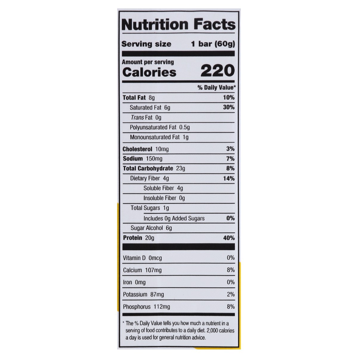 slide 9 of 12, ONE Lemon Cake Flavored Protein Bar, 2.12 oz, 60 gram