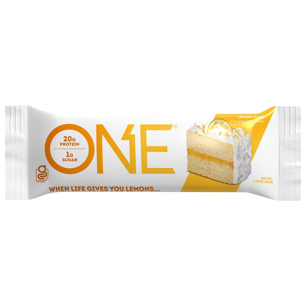 slide 1 of 12, ONE Lemon Cake Flavored Protein Bar, 2.12 oz, 60 gram