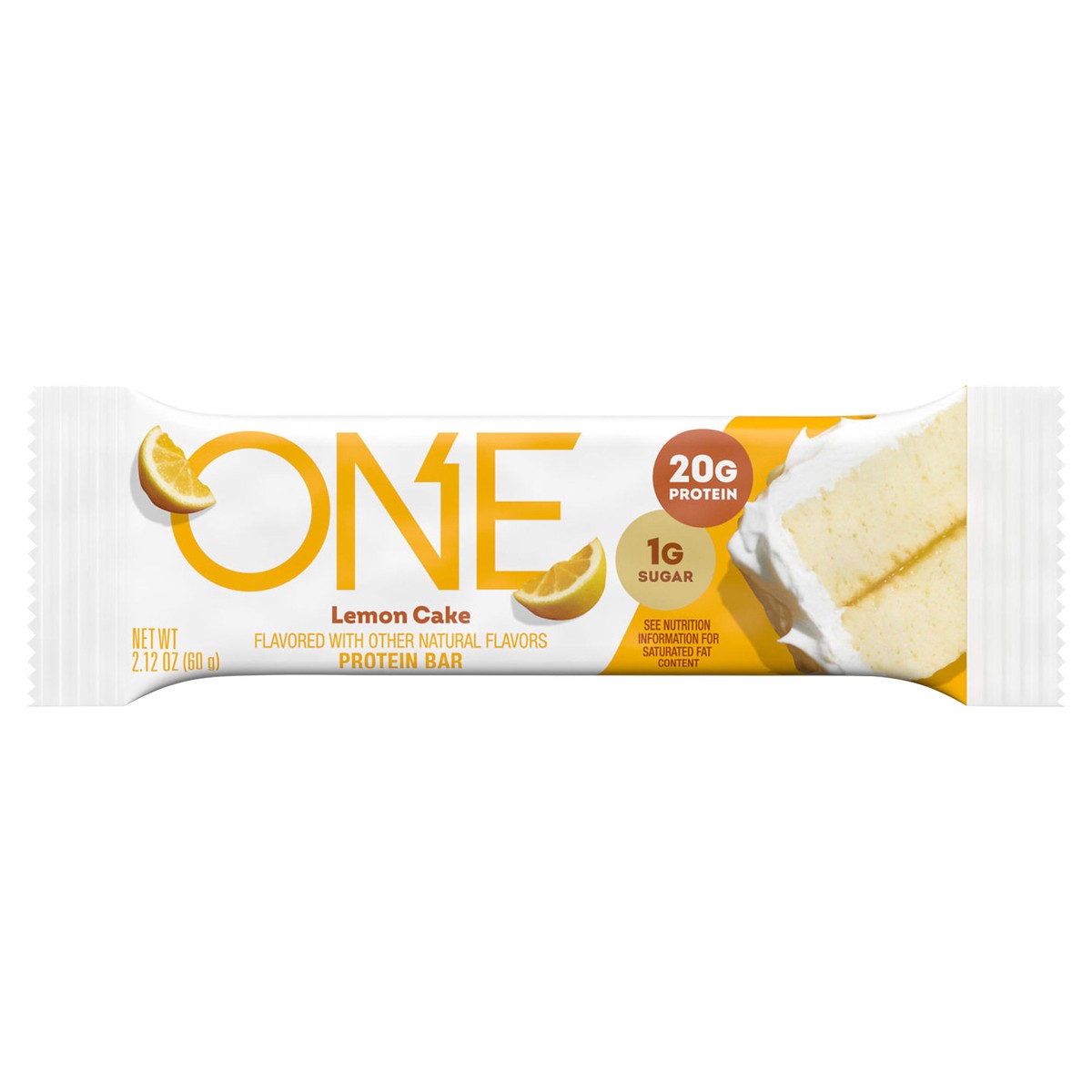 slide 1 of 12, ONE Lemon Cake Flavored Protein Bar, 2.12 oz, 60 gram