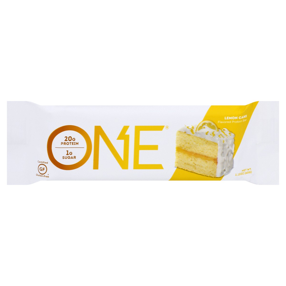 slide 1 of 12, ONE One Bar Lemon Cake Protein Bar, 60 gram