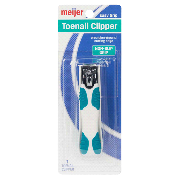 slide 1 of 2, Meijer Easy Grip Toenail Clippers, 1 ct