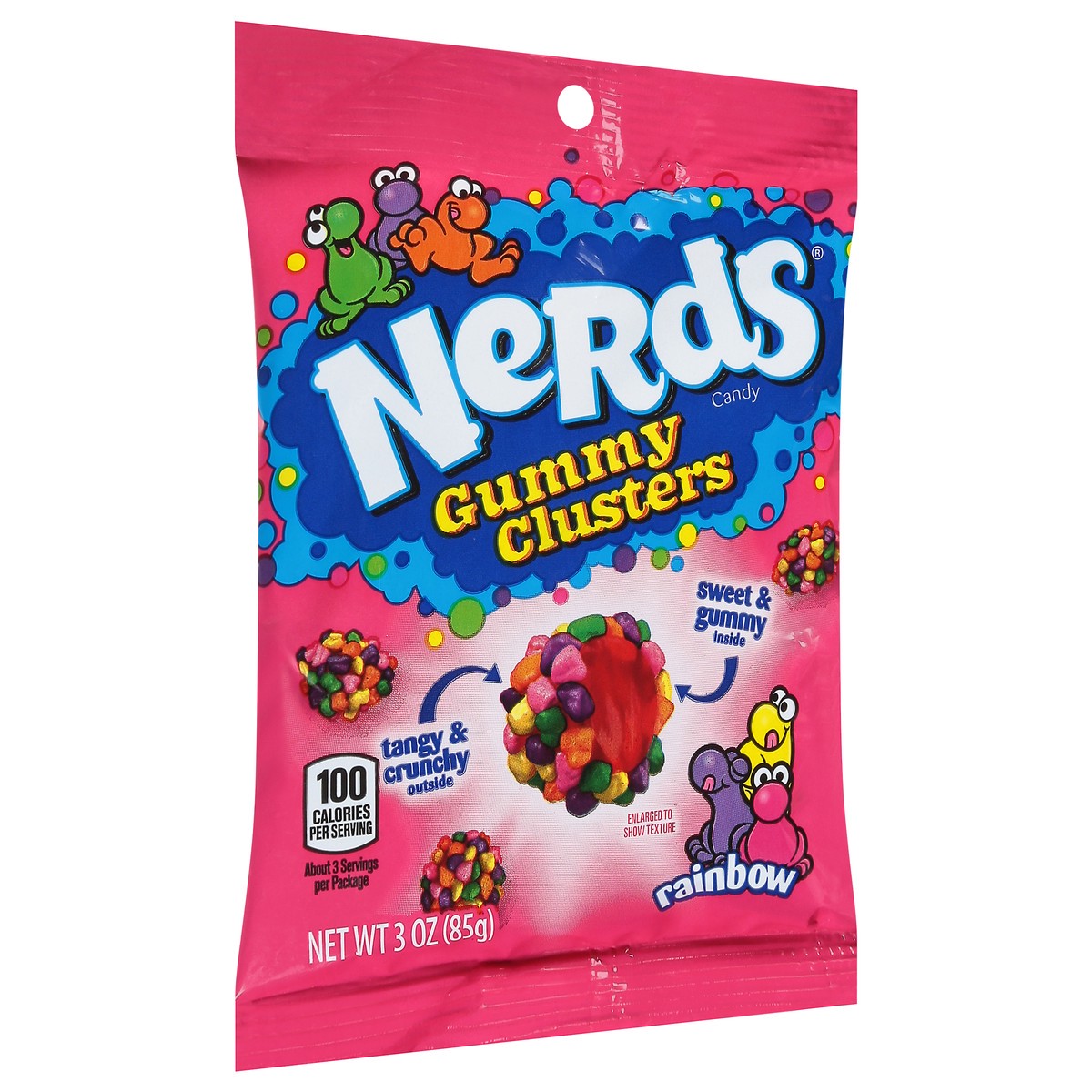 slide 10 of 11, Nerds Rainbow Gummy Clusters Rainbow Candy 3 oz, 3 oz