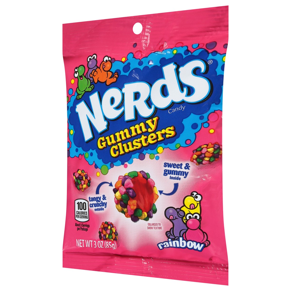 slide 2 of 11, Nerds Rainbow Gummy Clusters Rainbow Candy 3 oz, 3 oz