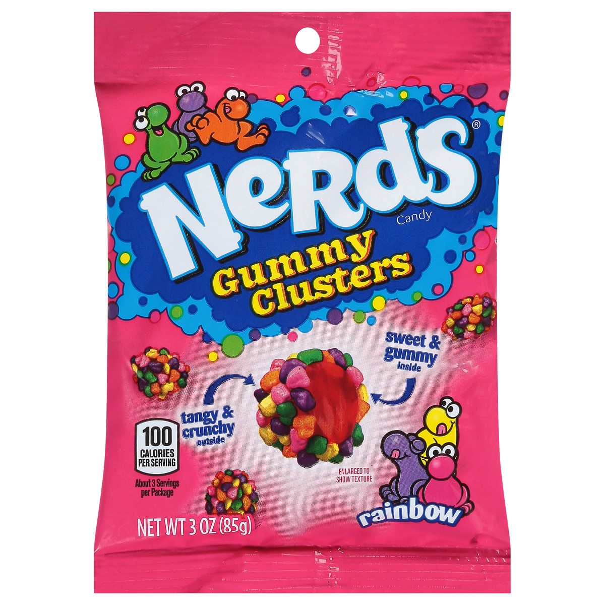slide 3 of 11, Nerds Rainbow Gummy Clusters Rainbow Candy 3 oz, 3 oz