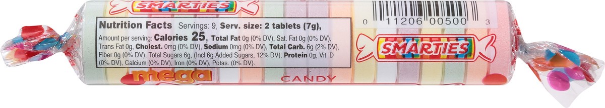 slide 7 of 13, Smarties Original Candy Mega 2.25 oz, 2.25 oz