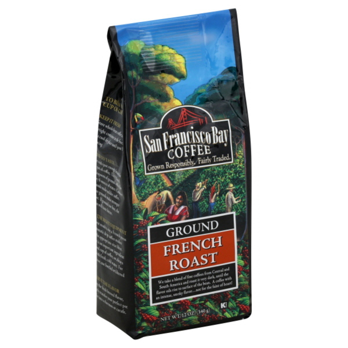 slide 1 of 1, SF Bay Coffee Coffee, Ground, French Roast - 12 oz, 12 oz
