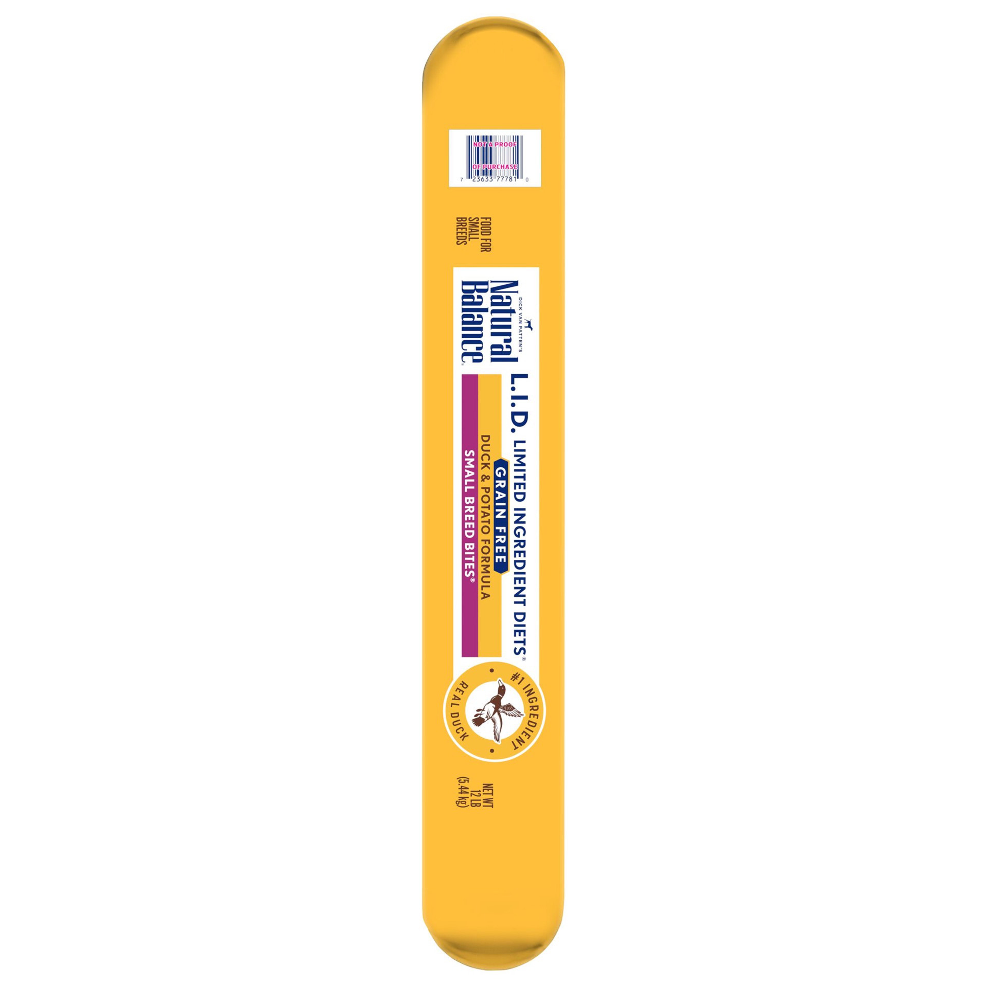 slide 4 of 5, Natural Balance L.I.D. Limited Ingredient Diets Small Breed Bites Grain Free Duck & Potato Formula Dog Food 12 lb, 12 lb