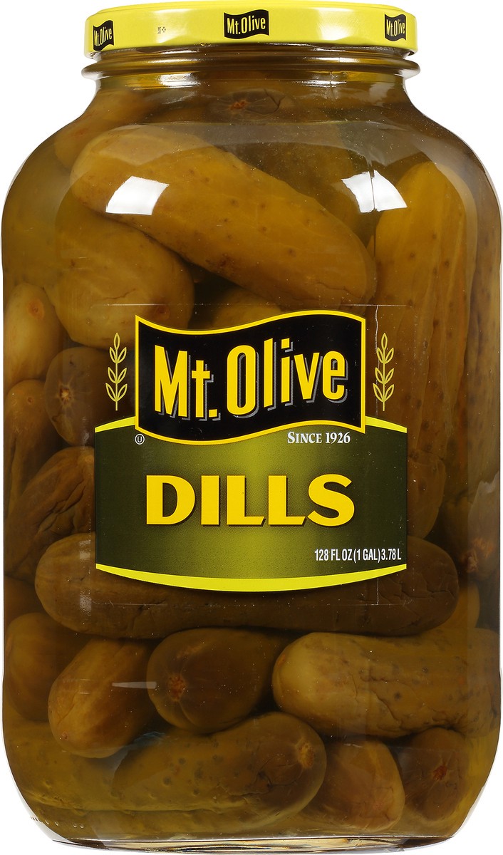 slide 5 of 8, Mt. Olive Dills 128 fl. oz. Jar, 128 fl oz