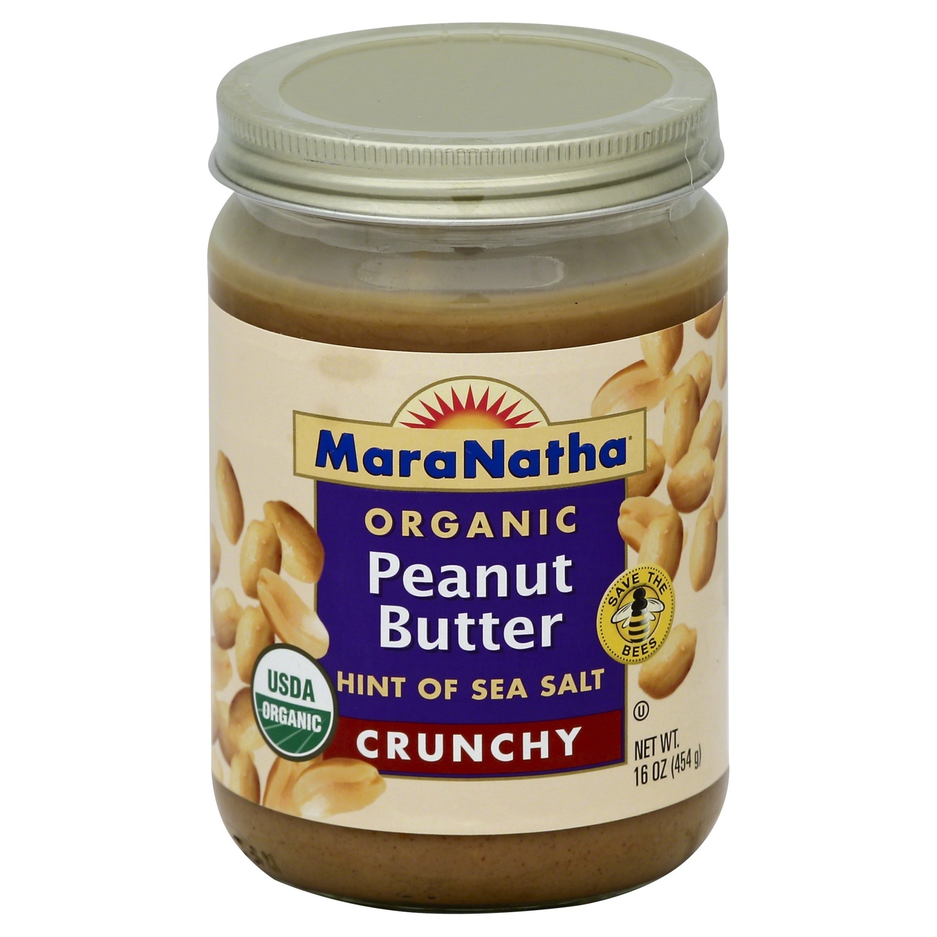 slide 1 of 1, Maranatha MaraNatha Organic Peanut Butter Hint of Sea Salt Crunchy, 16 oz