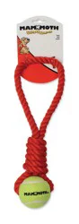 Flossy Chews Twister Tug With Ball Size Mini