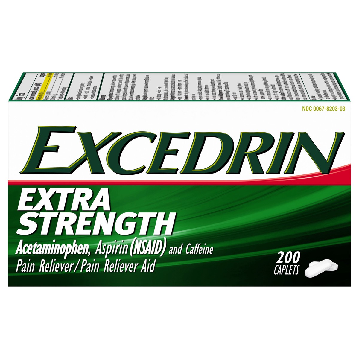 slide 1 of 2, Excedrin Extra Strength Pain Reliever, 200 ct