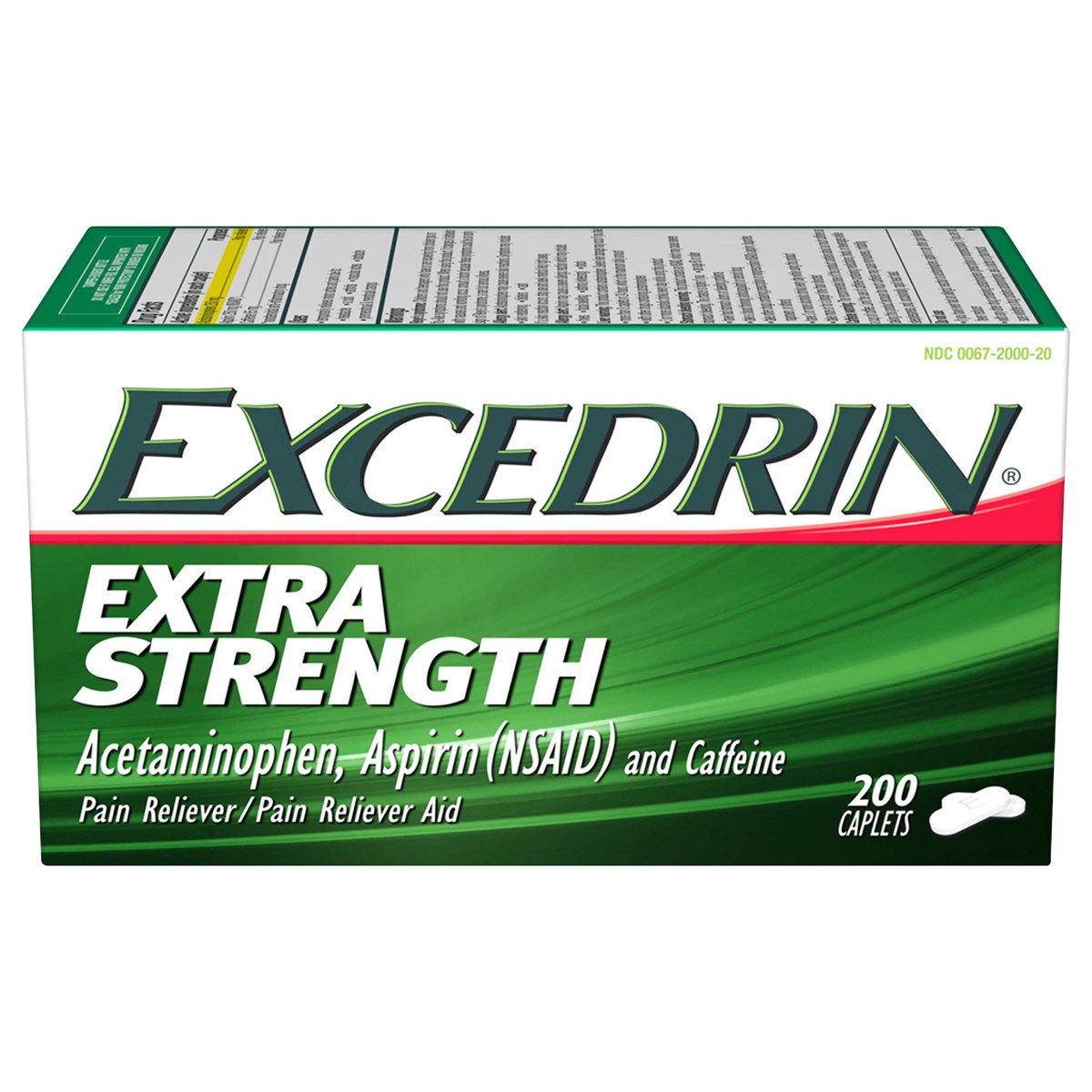 Excedrin Caplets Extra Strength Acetaminophen 200 ea 200 ct | Shipt