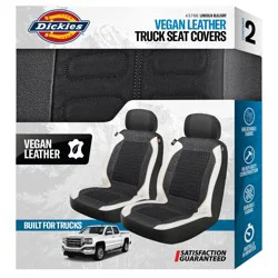 Dickies Lincoln Truck Seat Covers - Black Gray