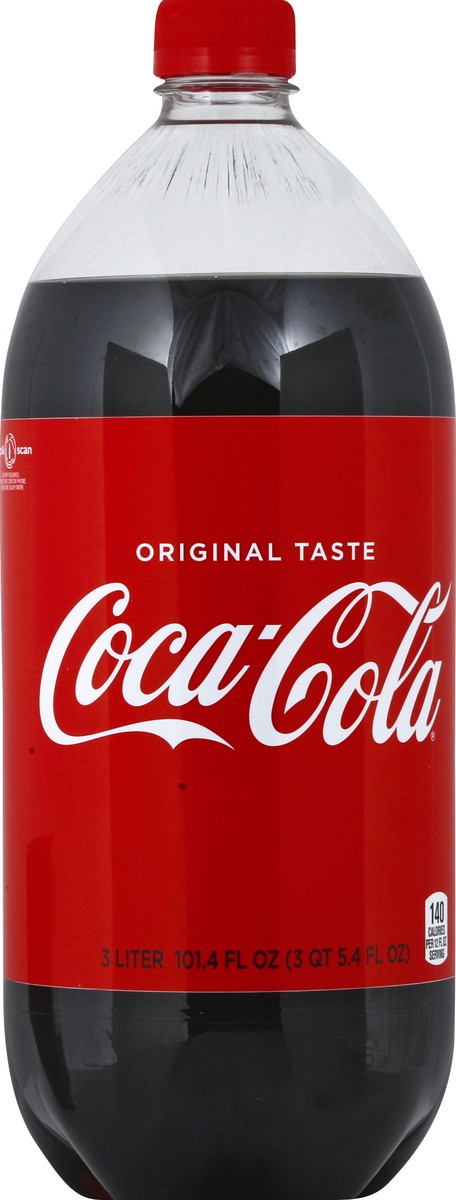 slide 1 of 5, Coca-Cola Soda - 3 liter, 3 liter