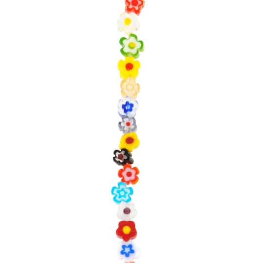 slide 1 of 3, Millefiori Glass Flower Bead Mix By Bead Landing, 4mm-7mm