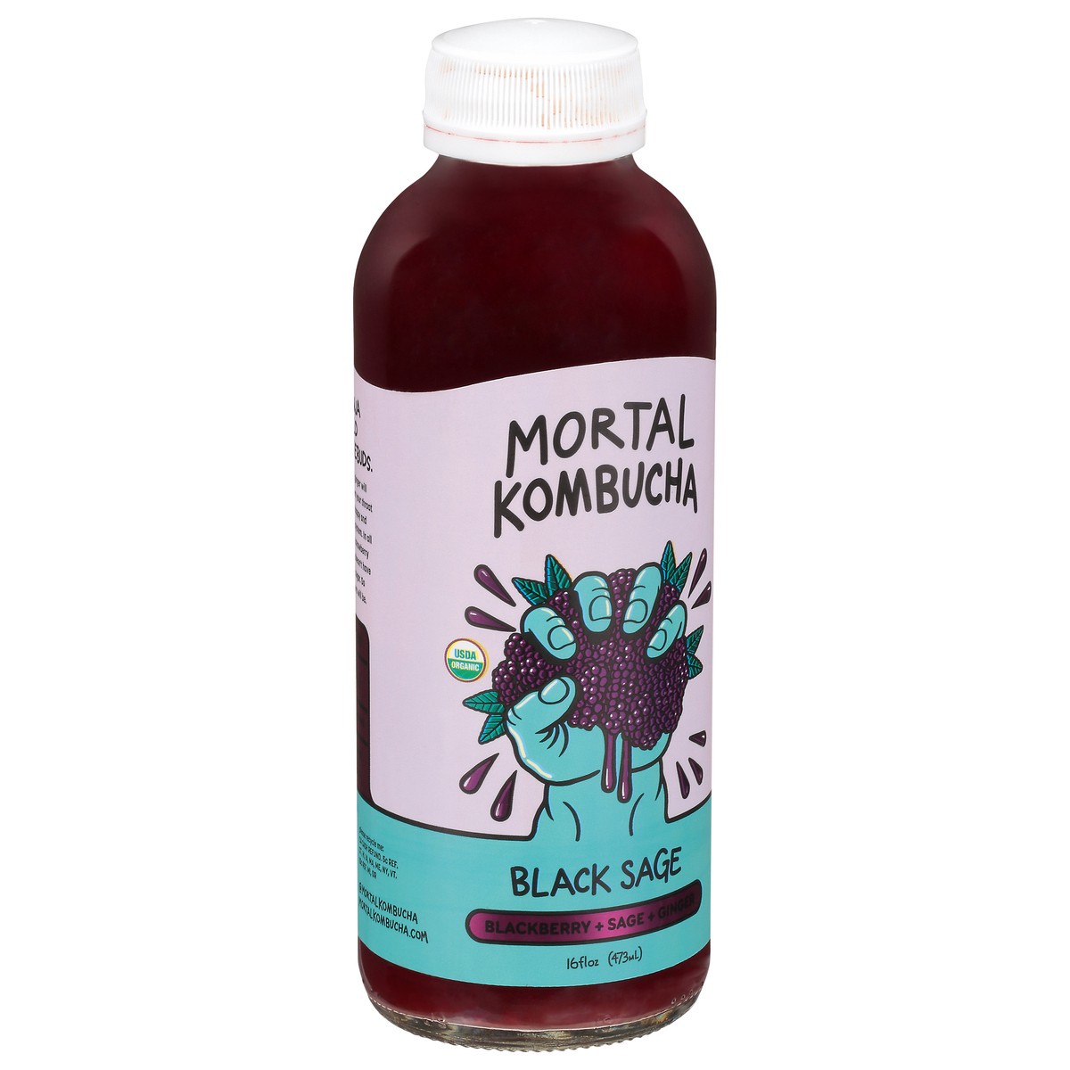 slide 2 of 9, Mortal Kombucha Black Sage Juice - 16 fl oz, 16 fl oz