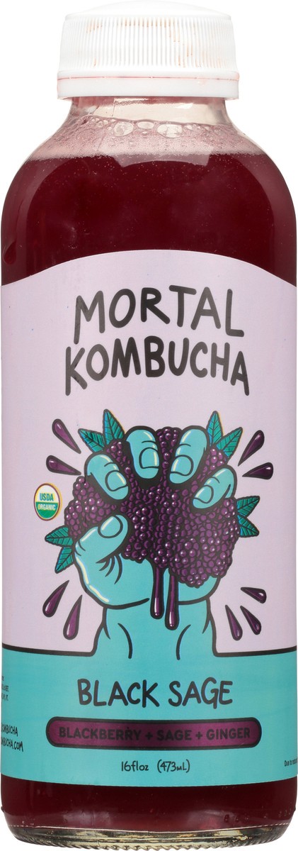 slide 1 of 9, Mortal Kombucha Black Sage Juice - 16 fl oz, 16 fl oz
