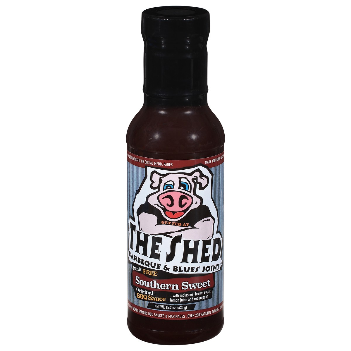 slide 1 of 12, The Shed Barbeque & Blues Joint Original Southern Sweet BBQ Sauce 15.2 oz, 1 ct