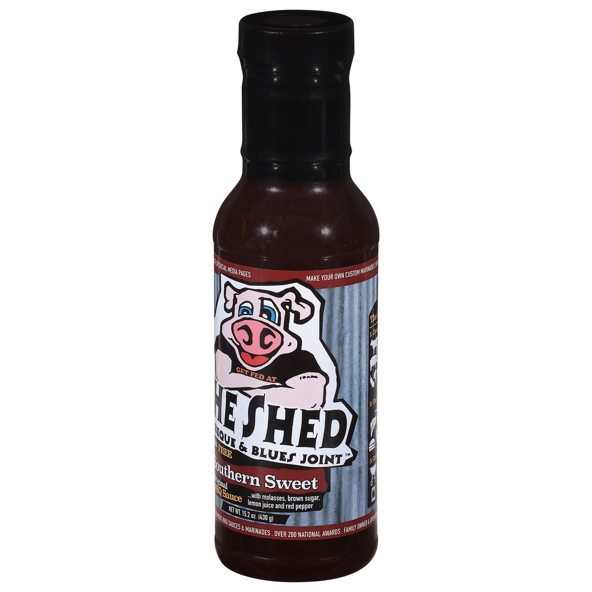 slide 8 of 12, The Shed Barbeque & Blues Joint Original Southern Sweet BBQ Sauce 15.2 oz, 1 ct