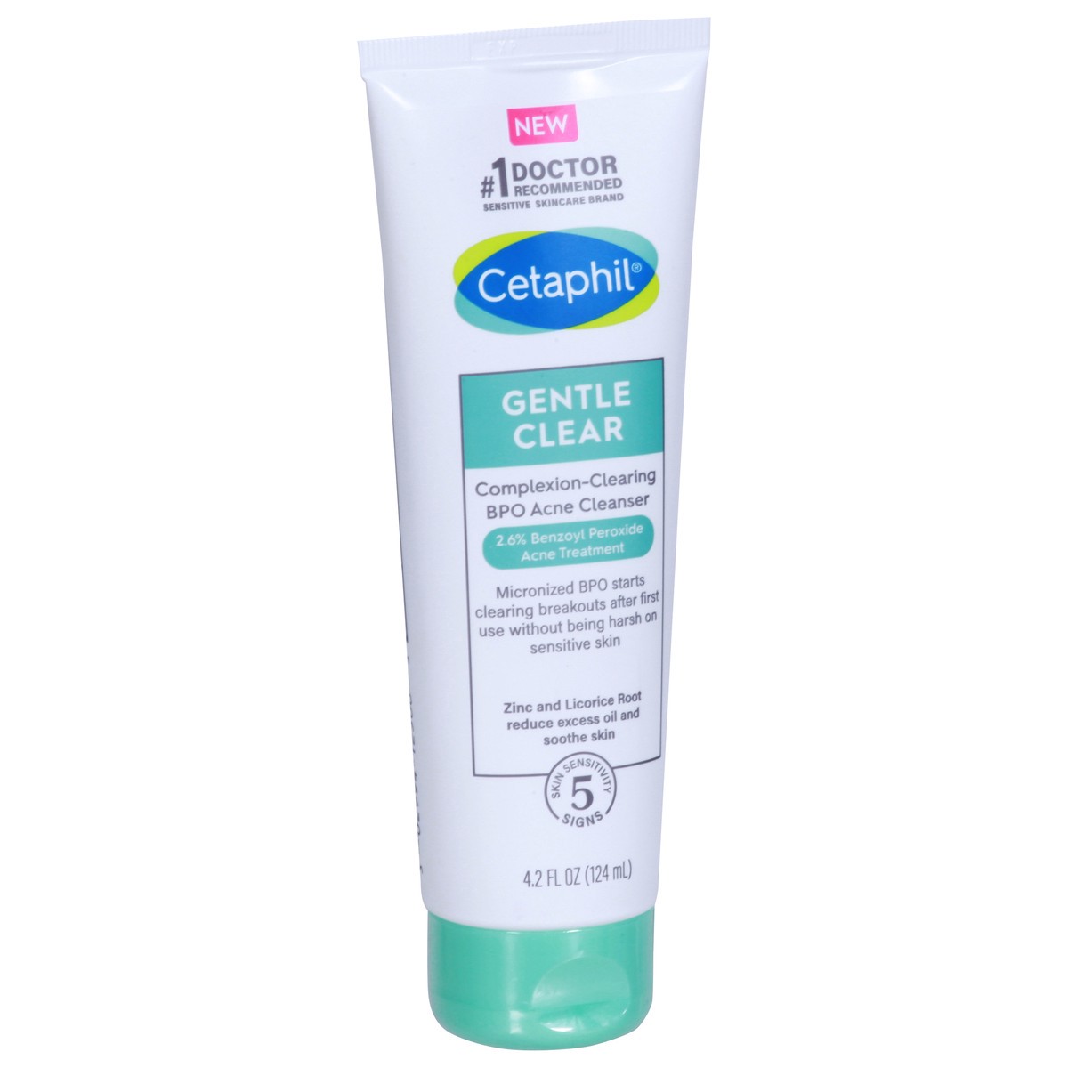 slide 7 of 9, Cetaphil Gentle Clear Complexion-Clearing BPO Acne Cleanser, 4.2 oz, 4.2 fl oz