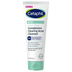 Cetaphil Gentle Clear Complexion-Clearing BPO Acne Cleanser, 4.2 oz