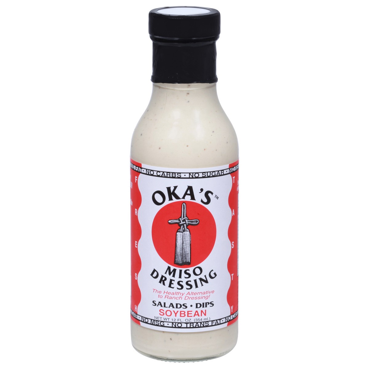 slide 1 of 13, Oka's Soybean Miso Dressing 12 fl oz, 12 oz