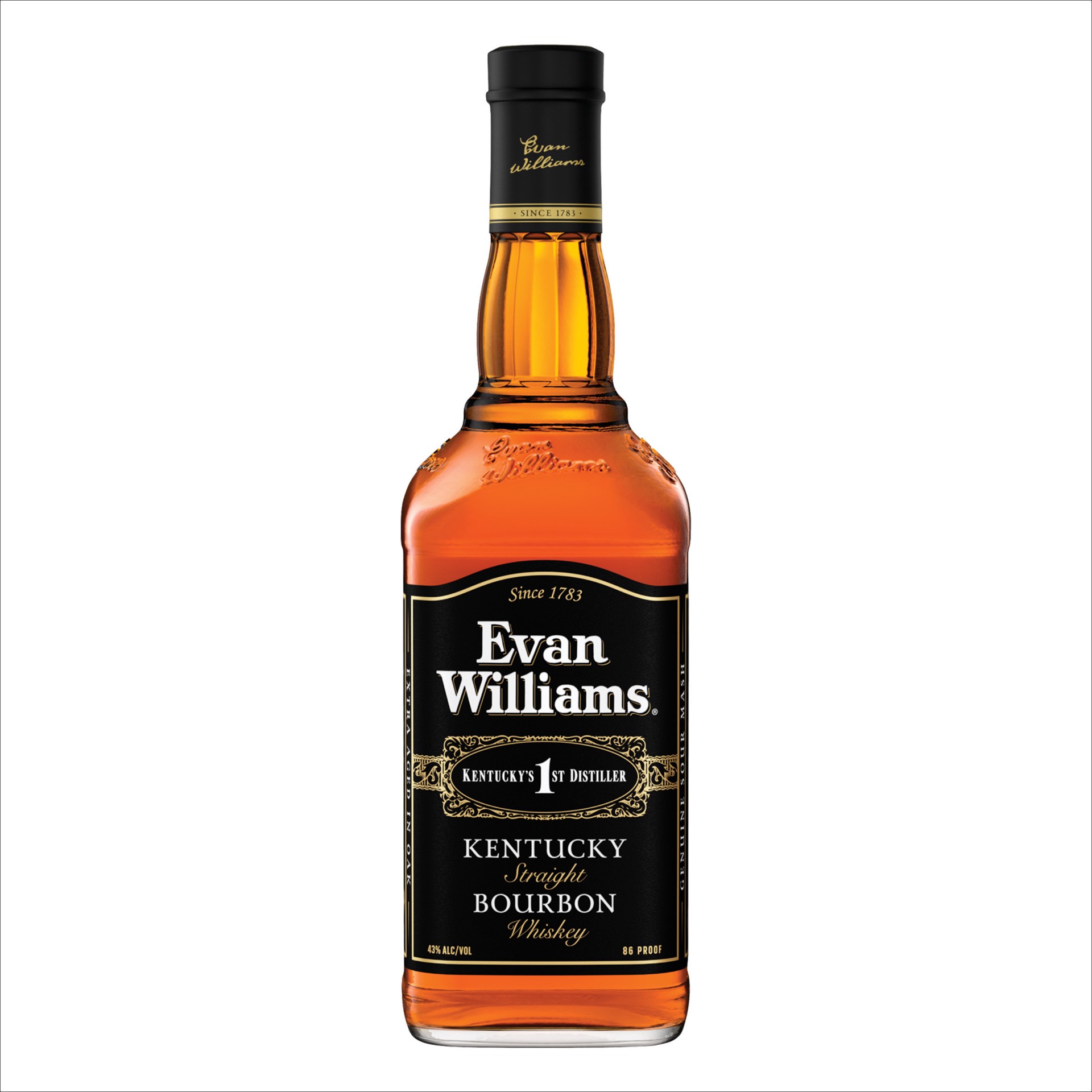 slide 1 of 3, Evan Williams Black Bourbon, 750 ml