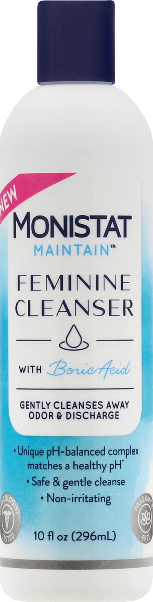 slide 6 of 9, Monistat Boric Acid Feminine Cleanser, Fragrance Free Feminine Wash, 10 Fl Oz, 1 Pack, 10 fl oz