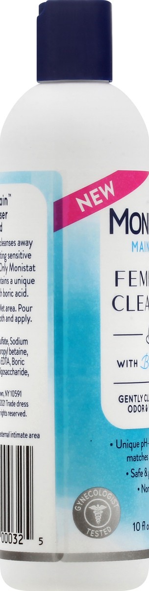 slide 7 of 9, Monistat Boric Acid Feminine Cleanser, Fragrance Free Feminine Wash, 10 Fl Oz, 1 Pack, 10 fl oz