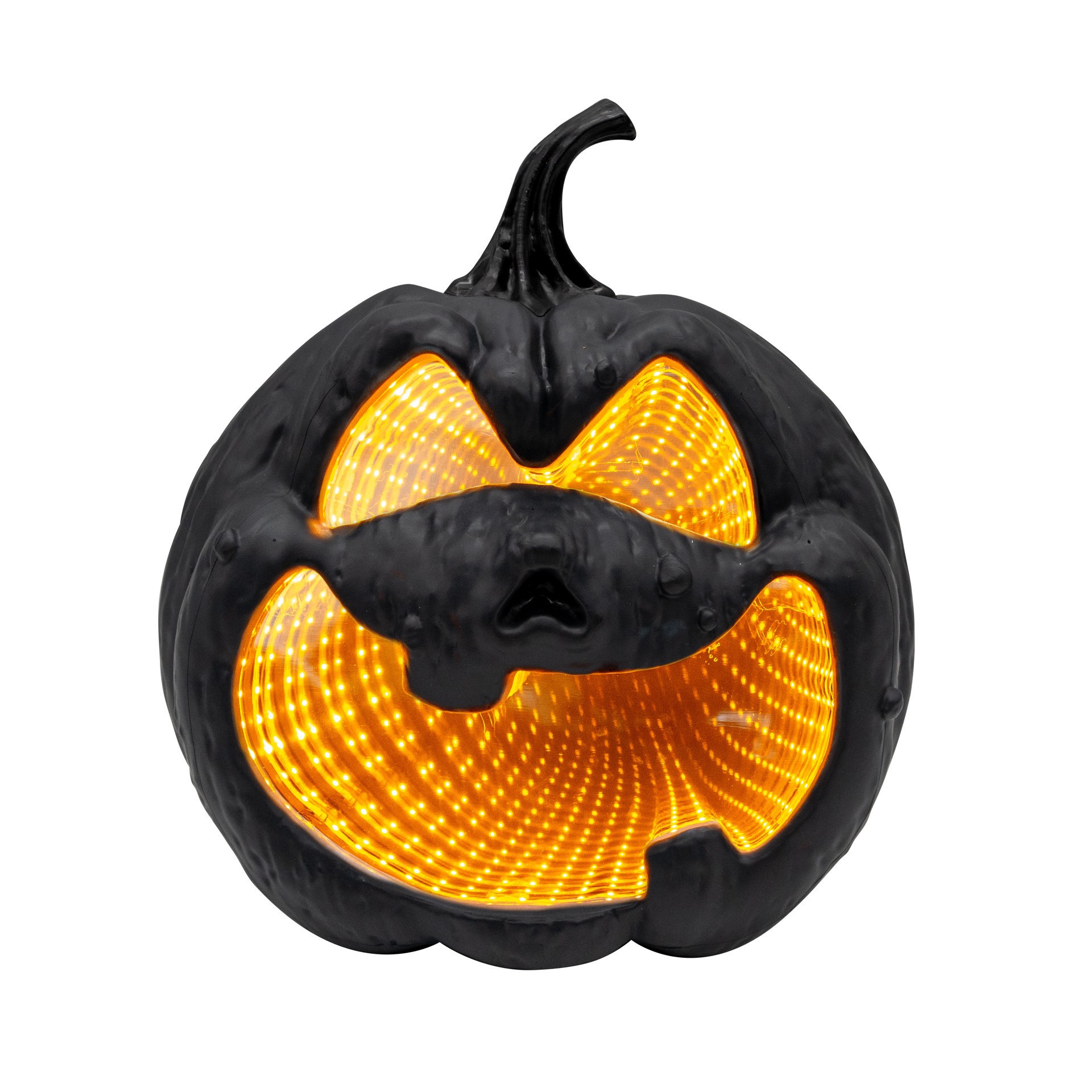 slide 4 of 4, 10" Black Pumpkin Led Infinity Mirror By Ashland, 11 in