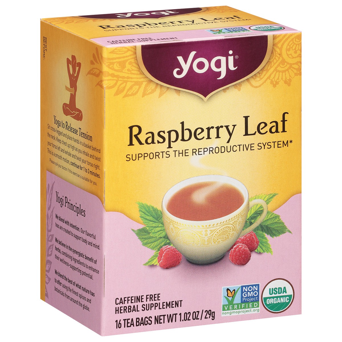 slide 9 of 9, Yogi Raspberry Leaf Herbal Supplement 16 Bags, 16 ct