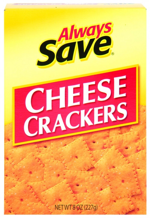 slide 1 of 1, Always Save Cheese Snack Crackers, 8 oz