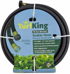 Turfking Soaker Hose - 50 Foot - Black