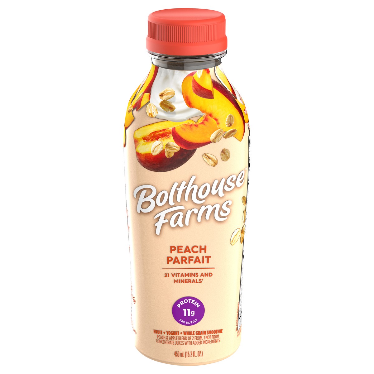 slide 1 of 5, Bolthouse Farms Peach Parfait Breakfast Smoothie - 15.2 fl oz, 15.2 fl oz