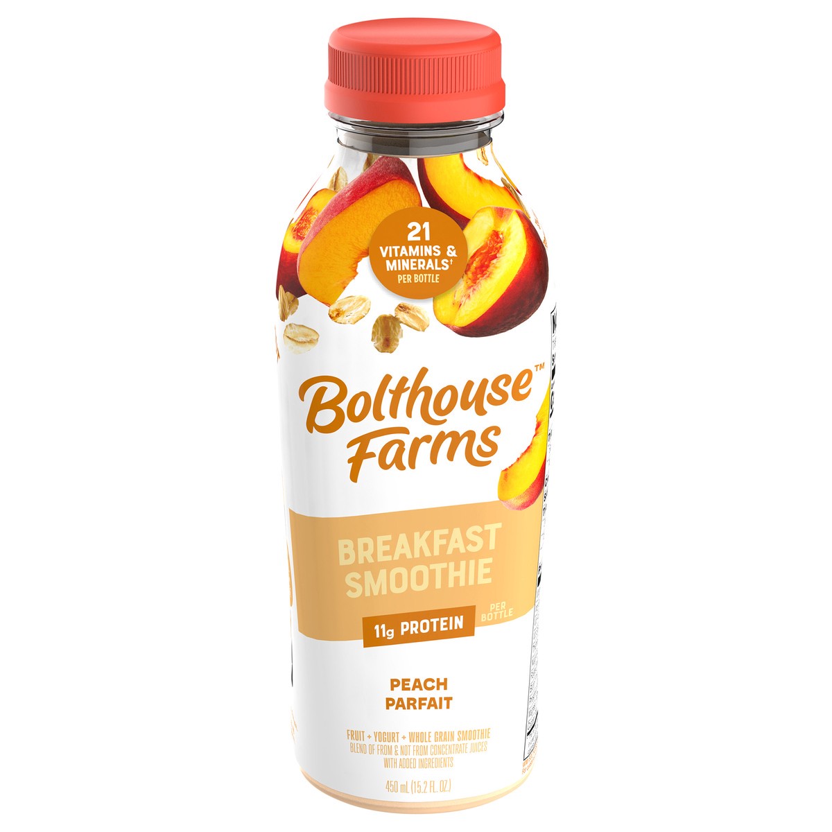 slide 1 of 5, Bolthouse Farms Peach Parfait Breakfast Smoothie - 15.2 fl oz, 15.2 fl oz