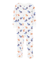 Carter's Baby Bluey Print Cotton Blend 1-Piece Pajamas Multi 12M