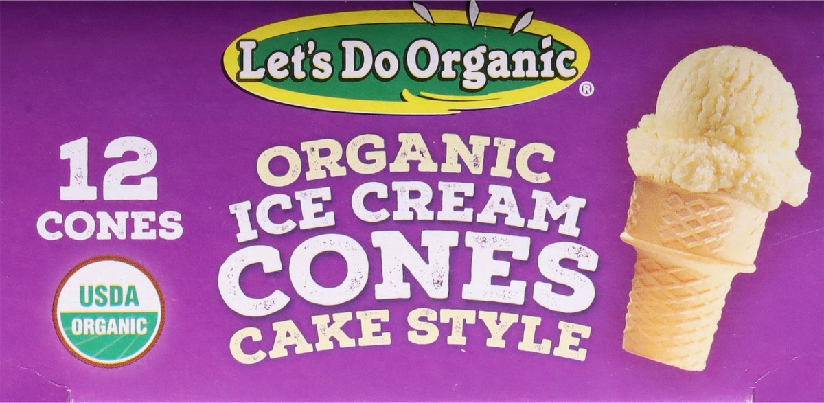 slide 13 of 16, Let's Do Organic Organic Cake Style Ice Cream Cones 12 ea, 12 ct