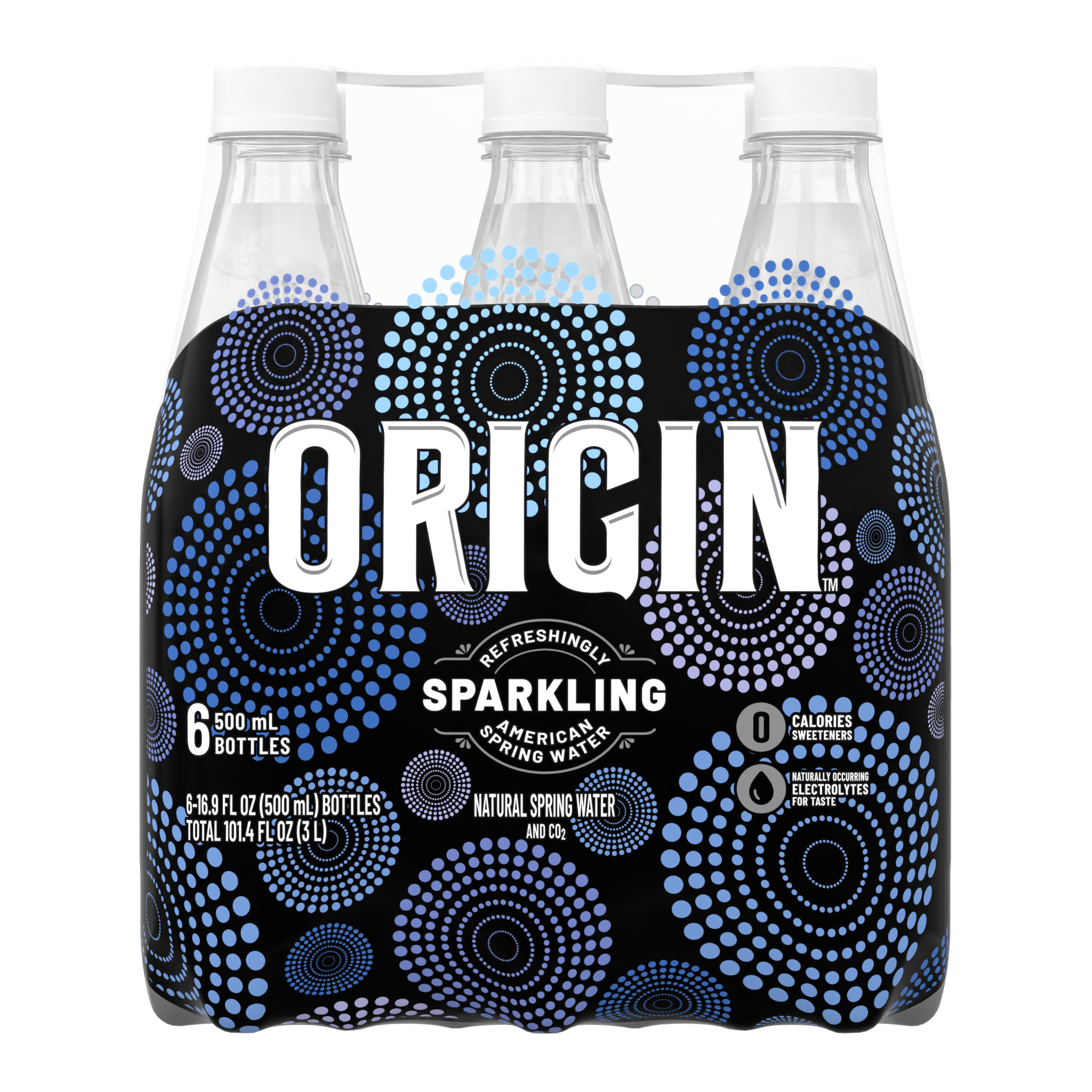 slide 5 of 5, ORIGIN, Sparkling Water, 16.9 Fl Oz, Recycled Plastic Bottle (6 Count), 16.9 fl oz