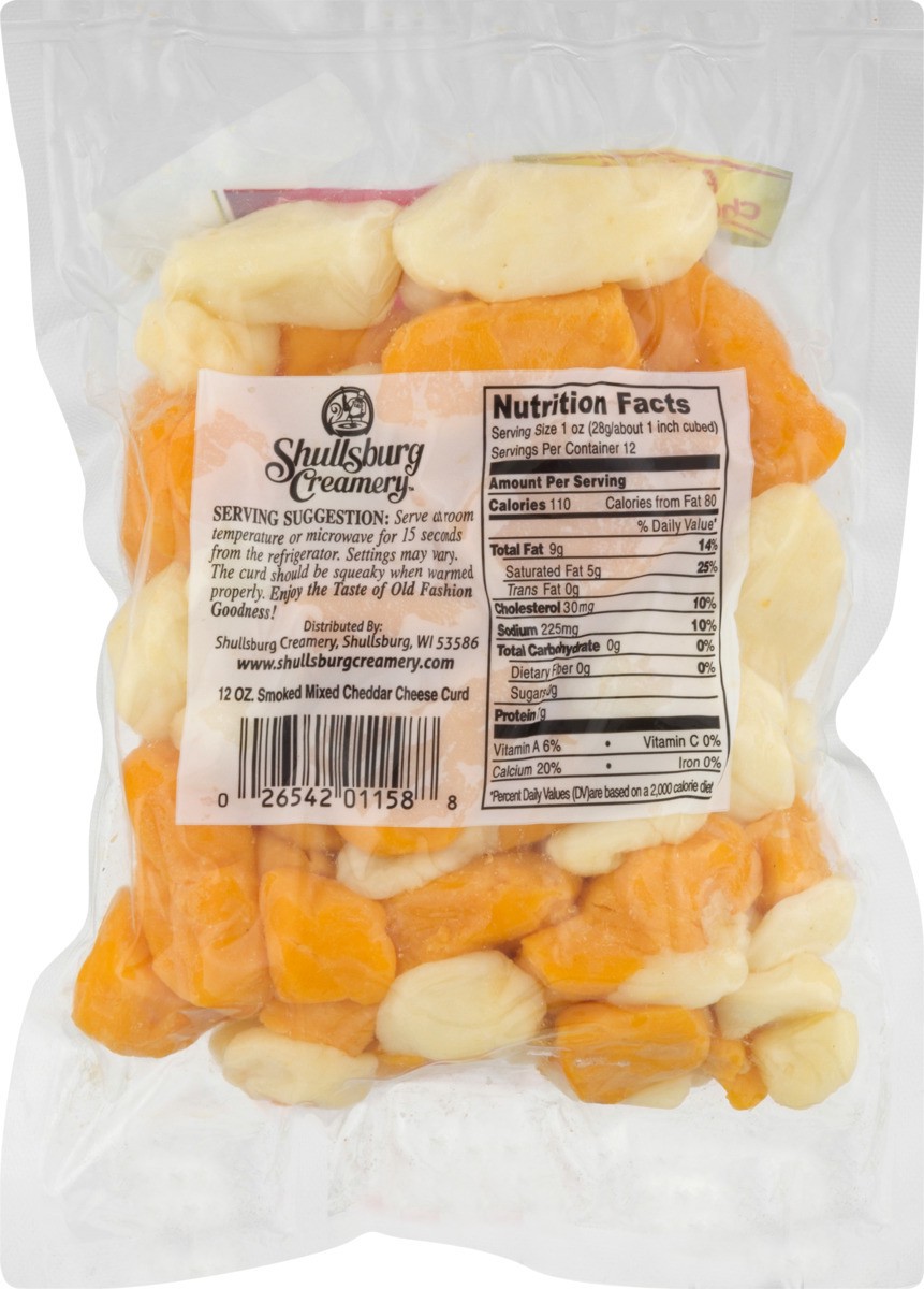 slide 5 of 11, Shullsburg Creamery Cheddar Hickory Smoked Mixed Cheese Curds 12 oz, 12 oz