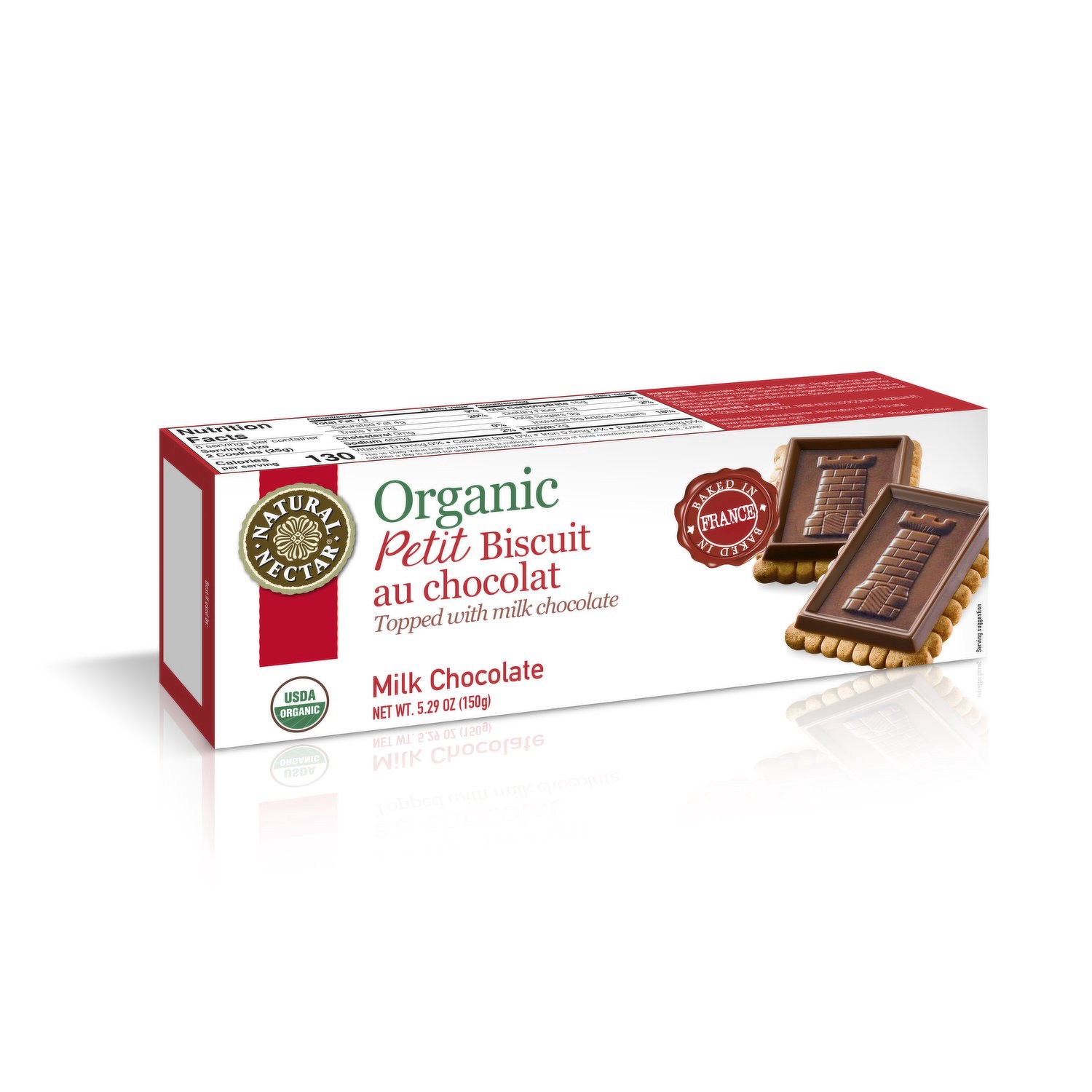 slide 1 of 1, Natural Nectar Organic Dark Chocolate Biscuits, 5.29 oz