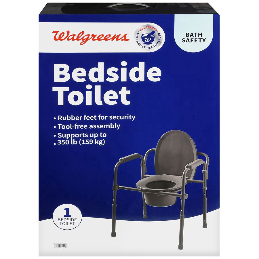 slide 5 of 5, Walgreens Bedside Toilet, 1 ct