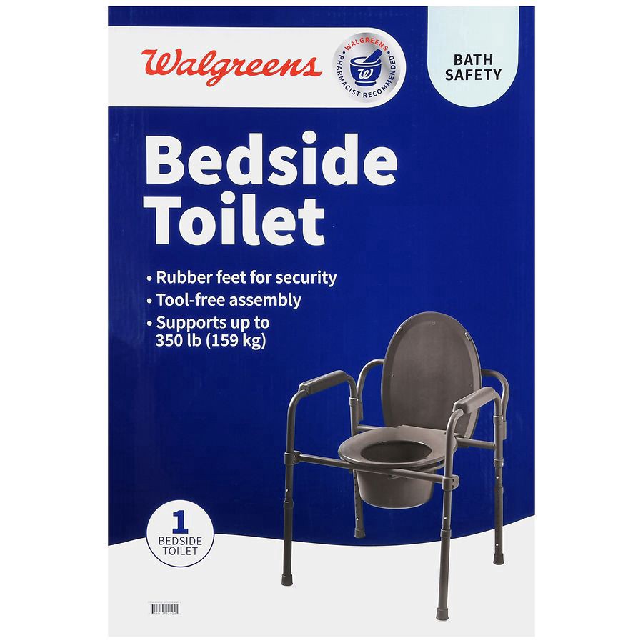 slide 2 of 5, Walgreens Bedside Toilet, 1 ct