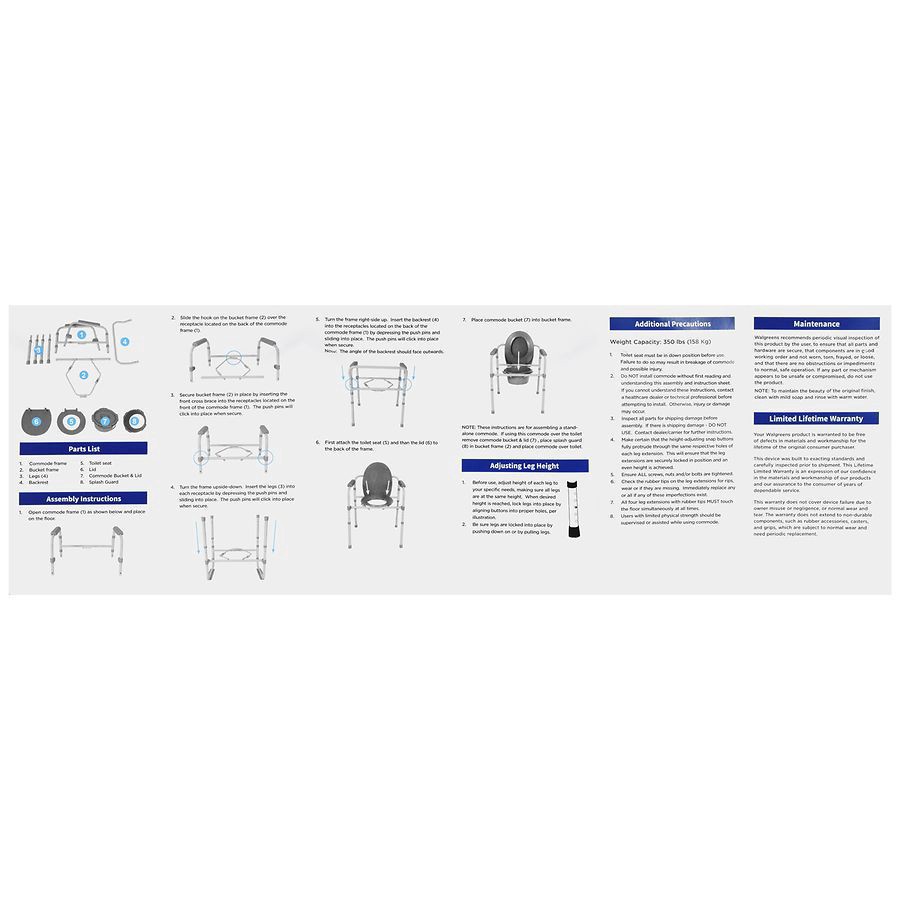 slide 4 of 5, Walgreens Bedside Toilet, 1 ct