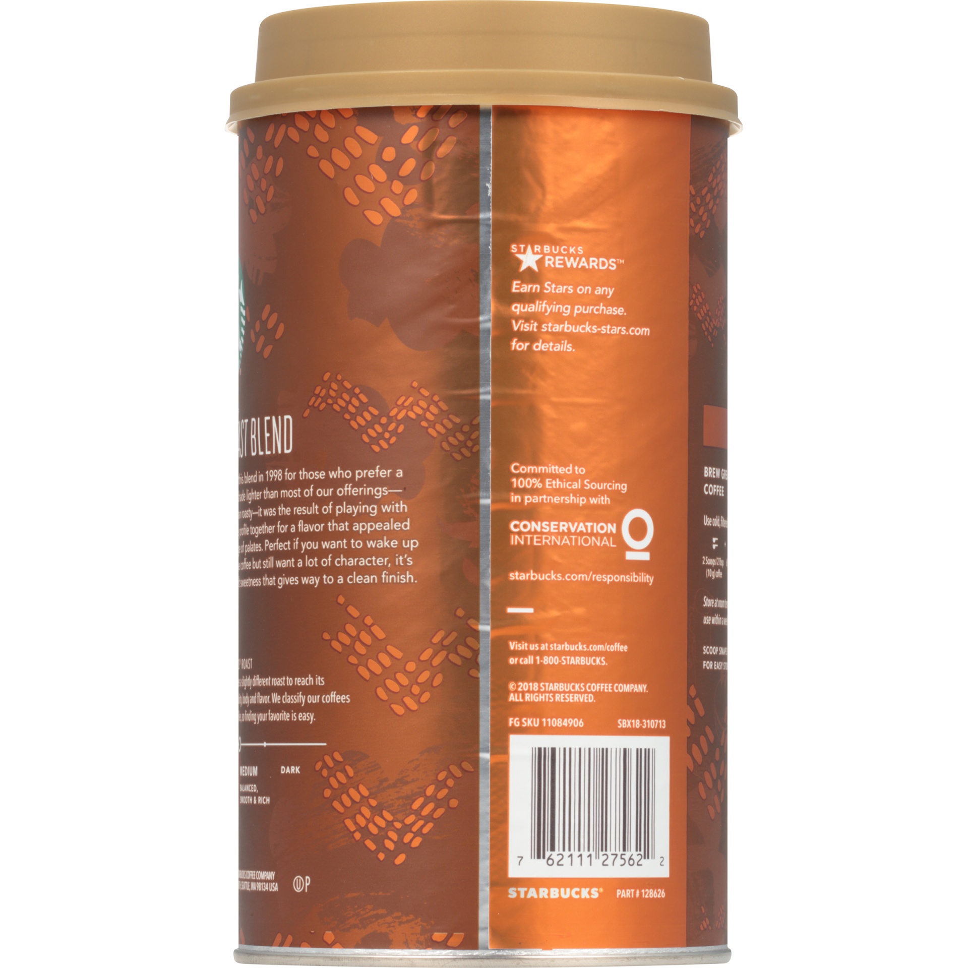 slide 4 of 5, Starbucks Breakfast Blend Ground Coffee, 13.5 oz