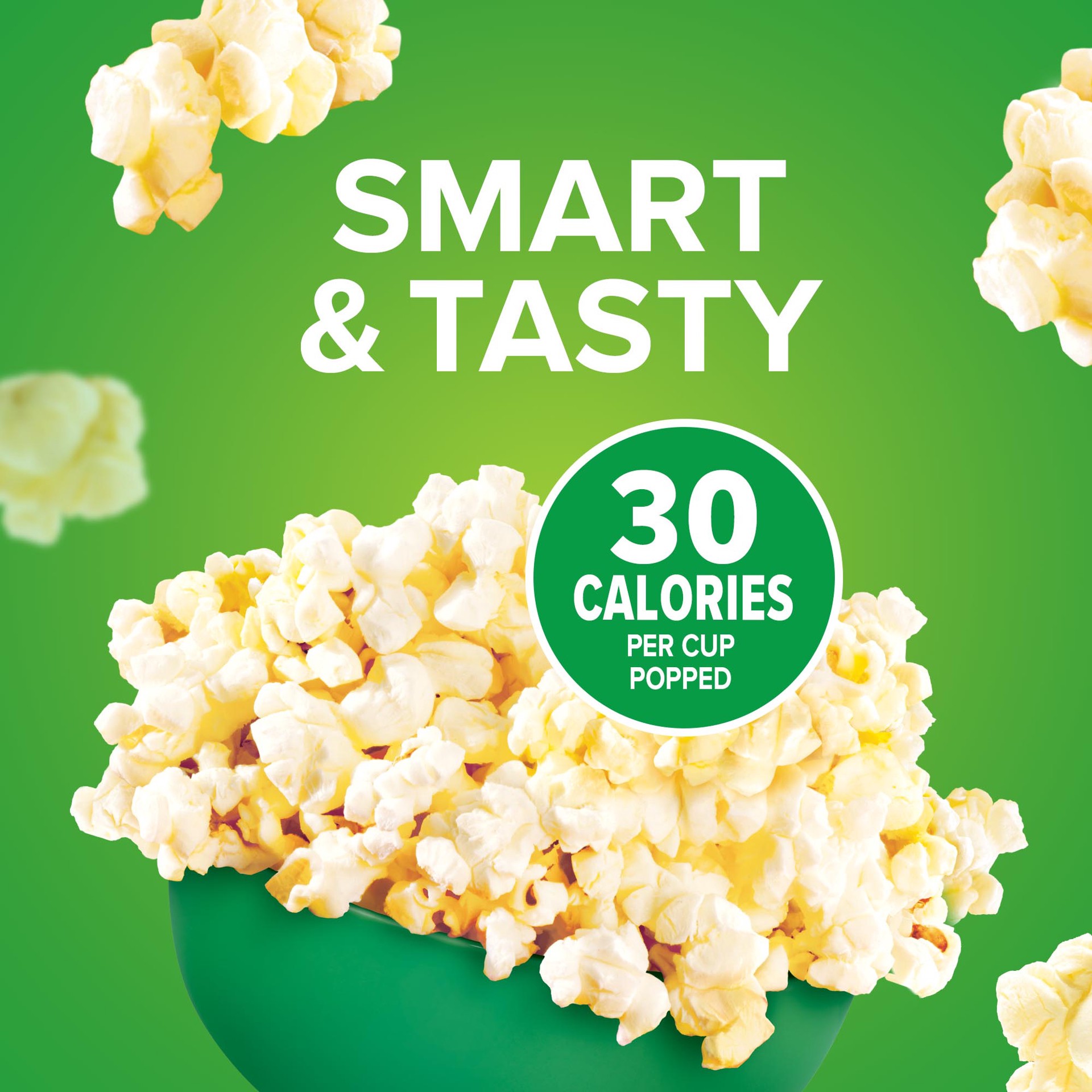 slide 3 of 5, Orville Redenbacher's SmartPop! Microwave Popcorn, Sea Salt, 3.29 oz. Bags, 6-Count, 6 ct