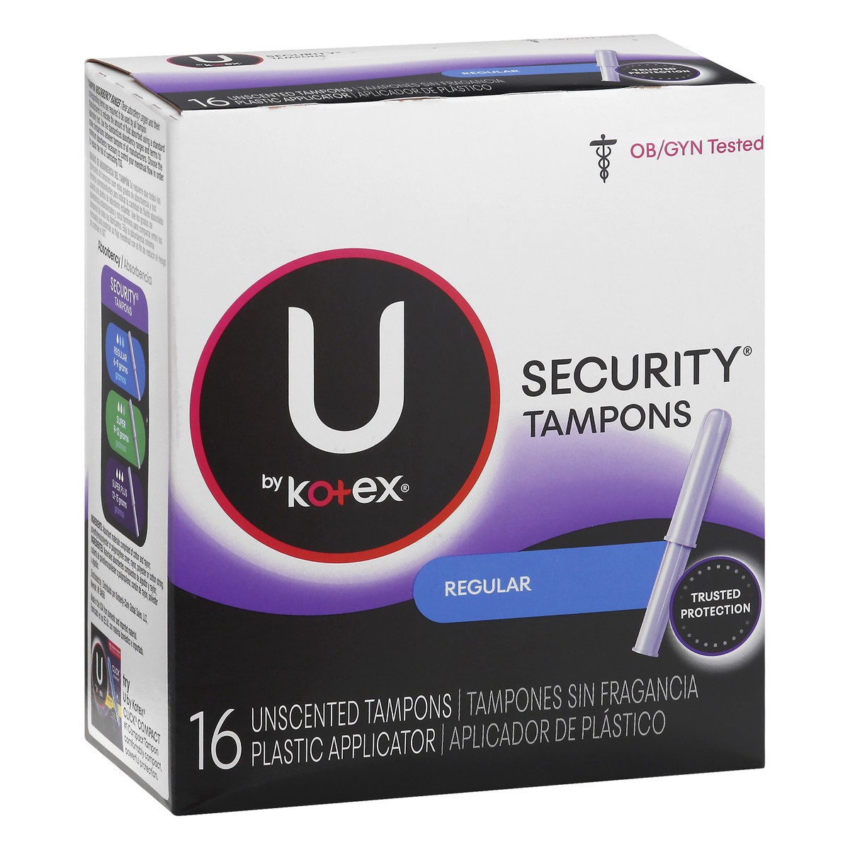 slide 11 of 11, U by Kotex Kotex Regular Security Tampons, 16 ct