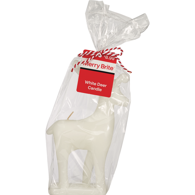 slide 1 of 1, Deer Shaped Candle, Green, 1 ct