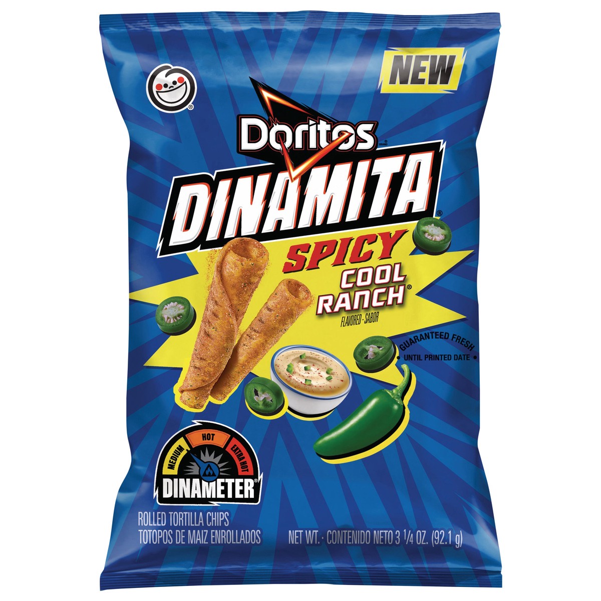 slide 1 of 7, Doritos Tortilla Chip Cool Ranch, 3.25 oz, 3.25 oz