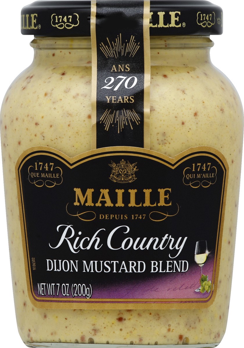 slide 5 of 6, Maille Mustard Rich Country Dijon, 7 oz, 7 oz